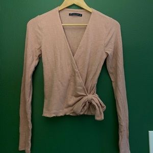 Abercrombie ribbed tie top